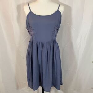 Topshop Blue Floral Open Side Dress